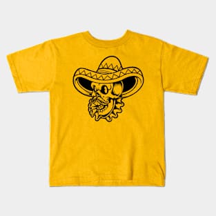 Cinco de mayo skull head with sombrero hat, Cinco De Mayo, Fiesta de cinco de mayo design, Funny Cinco de Mayo, Cinco de Mayo Party, Cinco de Mayo Gifts, Cinco de Mayo Gift Kids T-Shirt